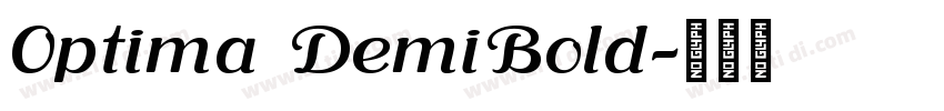 0ptima DemiBold字体转换